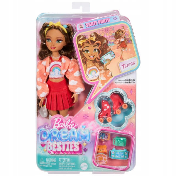 Barbie Dream Besties Teresa na kolieskových korčuliach